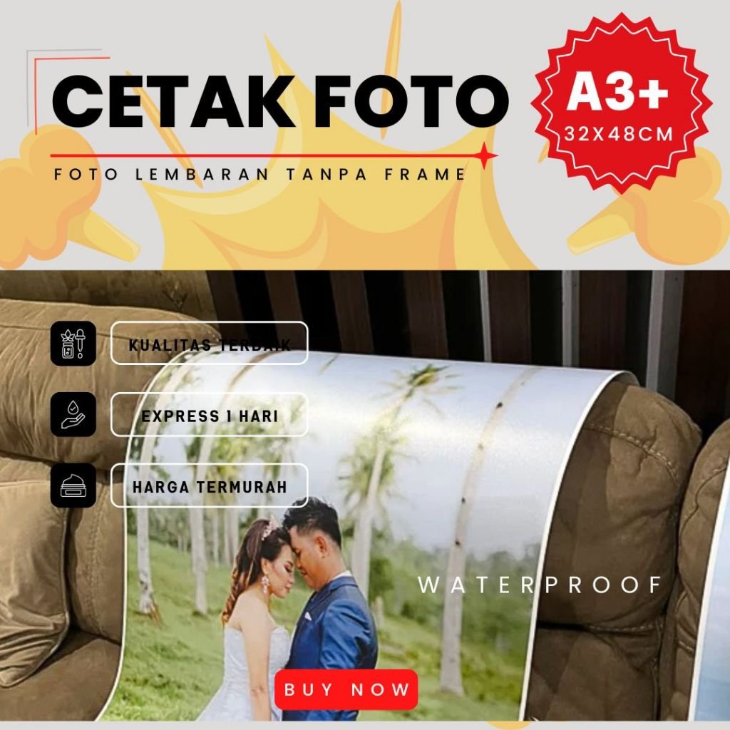 Cetak Foto A3+ 32x48 cm Kualitas Premium DOFF RC Luster SIWA EXPRESS