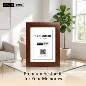 Beauty Frame 10R JUMBO 25x30 cm Polywood Brown Tampak Depan